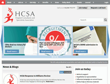 Tablet Screenshot of hcsa.com